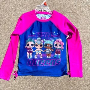 Lol Surprise, 2-piece Swimsuit, Pink & Blue, Size 8